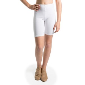 Kids' Bloch Basic Bike Length Short Bottoms White | BMYSD88221