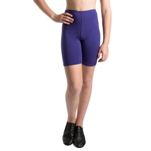 Kids' Bloch Basic Bike Length Short Bottoms Deep Purple | SMYNY78458