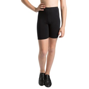 Kids' Bloch Basic Bike Length Short Bottoms Black | SMYVO88388