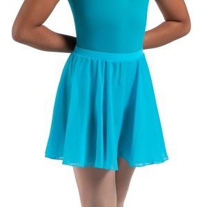 Kids' Bloch Chayanne Chiffon Short Circle Skirts Capri Blue | UMYTG63281