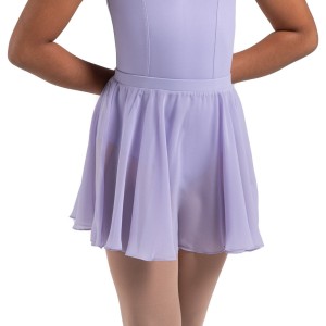 Kids' Bloch Chayanne Chiffon Short Circle Skirts Lilac | UMYND13397