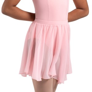 Kids' Bloch Chayanne Chiffon Short Circle Skirts French Rose | MYICD16540