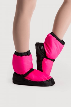 Kids' Bloch Children Warmup Booties Pink Fluro | TMYWZ64926