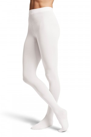 Kids' Bloch Contoursoft Footed Tight White | XMYBH93500