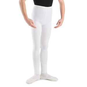 Kids' Bloch Dale Footless Tight White | MYJKU66064