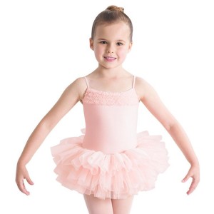 Kids' Bloch Desdemona Leotard Dress Light Pink | MYJVR63575