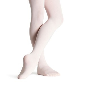 Kids' Bloch Elite Footed Tight Theatrical Pink | LMYSX93574