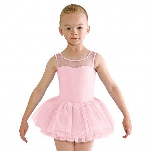 Kids' Bloch Emica Sweetheart Tank Tutu Leotards Candy Pink | MYDFL32064