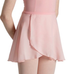 Kids' Bloch Georgina Short Tie Skirts Light Pink | MYCVG69970