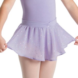 Kids' Bloch Olesia Sequin Spotted Skirts Lilac | UMYND25295