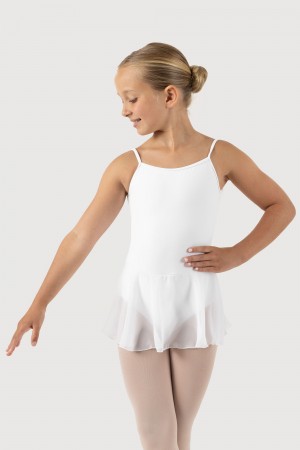 Kids' Bloch Oriole Camisole Leotards White | FMYHY89297