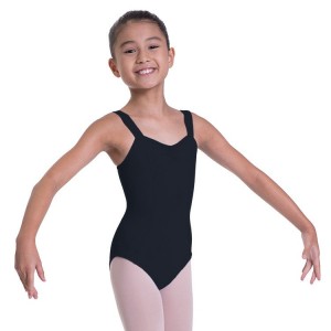 Kids' Bloch Overture Obelia Princess Seam Leotards Black | QMYUV86659