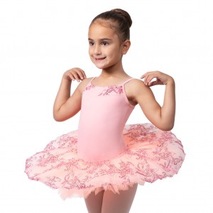 Kids' Bloch Perlaida Sequin Overlay Dress French Rose | QMYWA50319