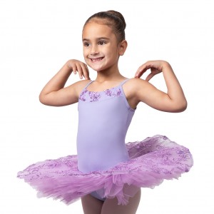 Kids' Bloch Perlaida Sequin Overlay Dress Lilac | ZMYMJ55242