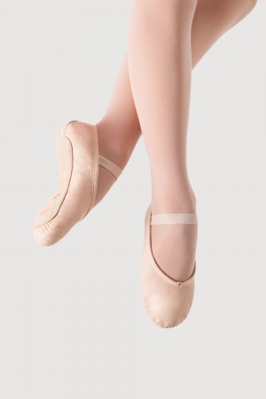 Kids' Bloch Prolite Leather Childrens Ballet Flats Pink | LMYSX19150