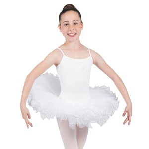 Kids' Bloch Silvana Diamante Dress White | MYJKU10267