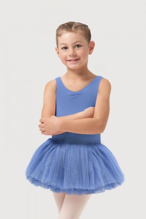 Kids' Bloch Sparkle Tank Tutu Leotards Blue | GMYEC35646