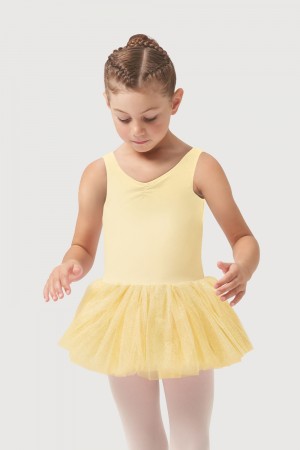 Kids' Bloch Sparkle Tank Tutu Leotards Sunshine | MYQCS89114