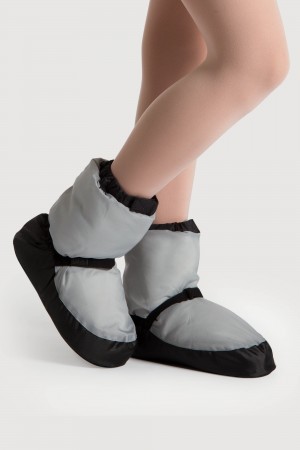 Men's Bloch Adult Warmup Booties Light Grey | MMYHR37026