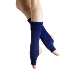 Men's Bloch Anya Legwarmers Knitwear Royal Blue | YMYVQ45087