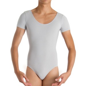 Men's Bloch Boyd Cap sleeve Leotards Silver | QMYWA73326