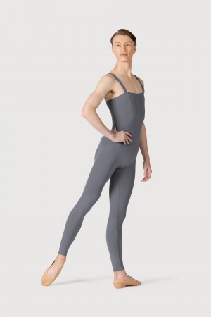 Men's Bloch Curtis Tank Strap Seamed Unitards Slate | MYJZR66998