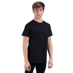 Men's Bloch Heath Relaxed Slim Fit Tops Black | MYICD21857