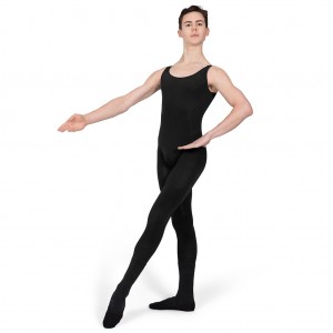 Men's Bloch Imperial Chad N/S Unitards Black | GMYUC28203