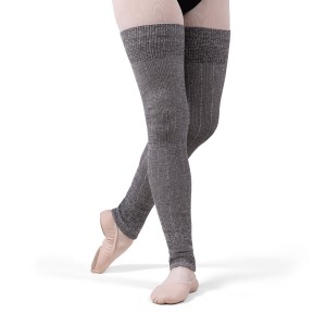 Men's Bloch Knit Long Ribbed Legwarmers Knitwear Baby Pink/Dark Grey | MYNEJ30098