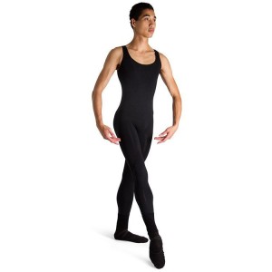 Men's Bloch Mark Scoop Neck Tank Unitards Black | DMYVO84890