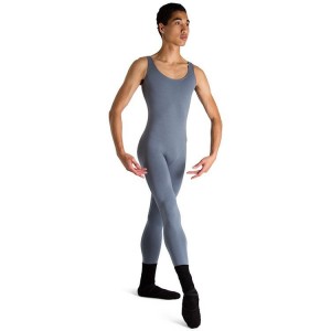 Men's Bloch Mark Scoop Neck Tank Unitards Gun Metal | MYNZX38700