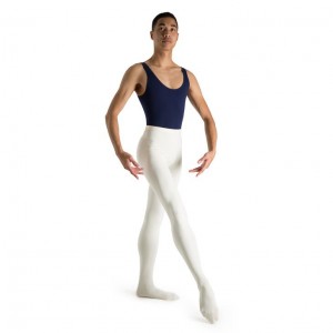 Men's Bloch Mirella Footed Tight Ivory | LMYSX65035