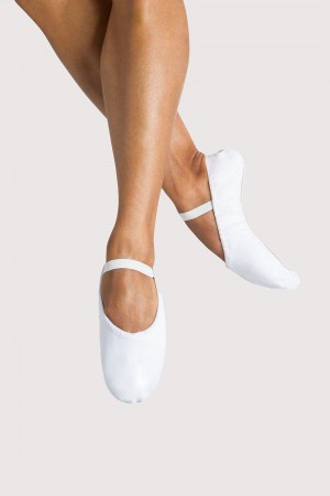 Men's Bloch Prolite II Canvas Ballet Flats White | MYNZX83580