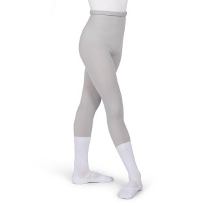 Men's Bloch Xlong High Waisted Fitted Full Length Tight Silver | UMYTG59953