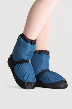 Women's Bloch Adult Warmup Booties Blue | BMYSD27993