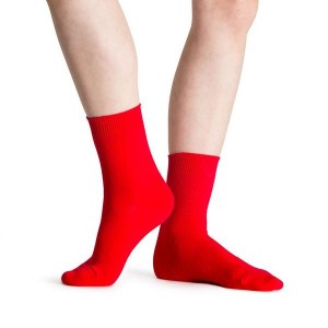 Women's Bloch Ankle Socks Red | ZMYNQ94193