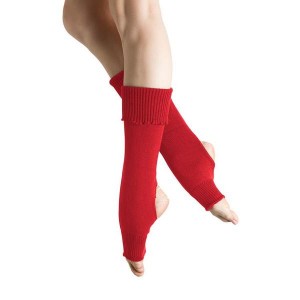 Women's Bloch Anya Legwarmers Knitwear Red | DMYVO18573