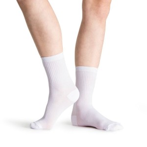 Women's Bloch Ballet Socks White | MYXMI68111