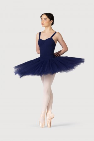 Women's Bloch Classic Practice ½ Tutu Skirts Navy | GMYEC89014