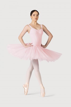 Women's Bloch Classic Practice ½ Tutu Skirts Candy Pink | UMYND85792