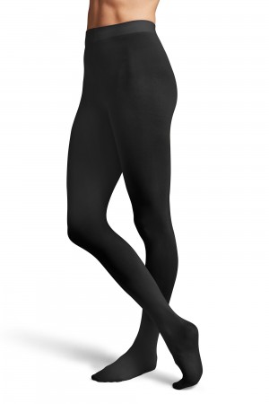 Women's Bloch Contoursoft Footed Tight Black | MYCIF53888