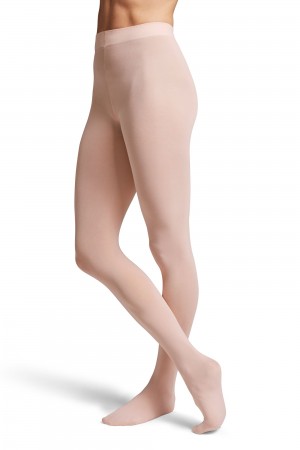 Women's Bloch Contoursoft Footed Tight Pink | AMYDF79496