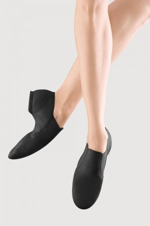 Women's Bloch Elastaboot Adults Jazz Black | ZMYMJ51948