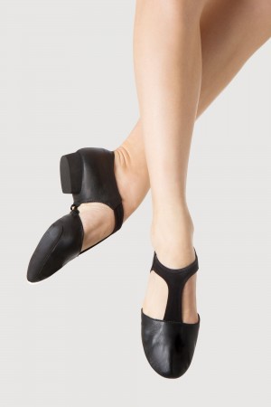 Women's Bloch Elastosplit Grecian Teaching Shoes Black | DMYVO98762