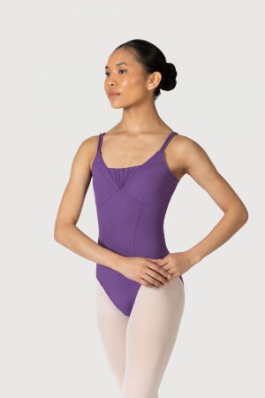 Women's Bloch Elegance Fan Leotards Purple | ZMYNQ21378