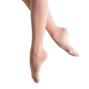 Women's Bloch Elite Footed Tight Salmon Pink | UMYND86919