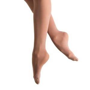 Women's Bloch Endura Supplex Footed Tight Tan | AMYWC61319