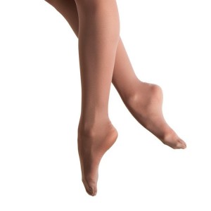 Women's Bloch Fiesta Feathersoft Footed Tight Tan | MYIIZ86341