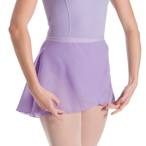 Women's Bloch Gianna Wrap Skirts Lilac | YMYGT61280