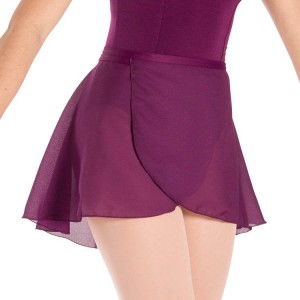 Women's Bloch Gianna Wrap Skirts Plum | MYJZR47118